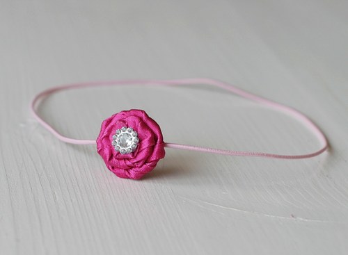 Čelenka pro newborn - minirůžička — foto 2