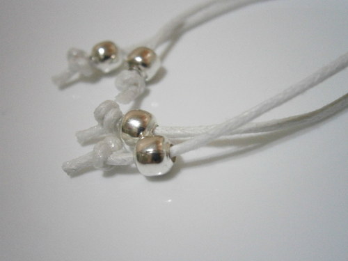 Infinity náramek bílý (macramé) — foto 5