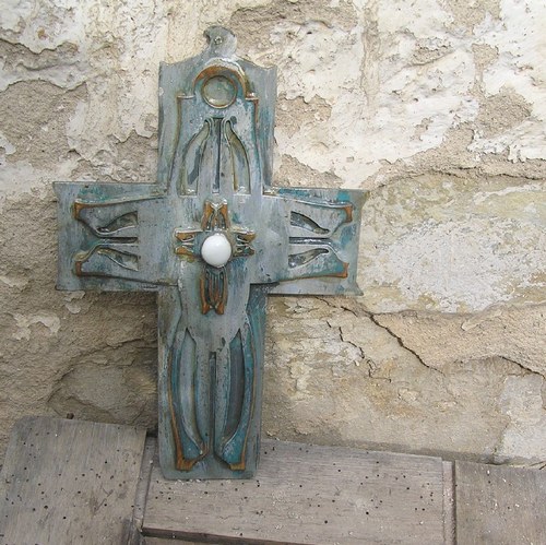 Kříž s bílým sklem — foto 4