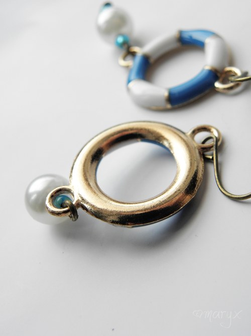 Sailor náušnice blue — foto 4
