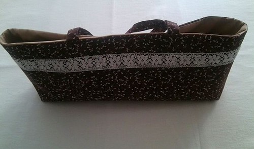 Látkový košíček - hnědé bylinky — foto 2