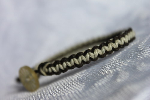 Přírodní.. Náramek macramé — foto 6