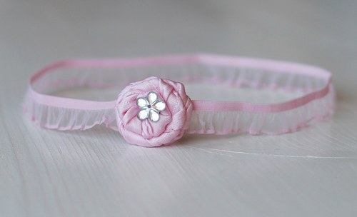 Čelenka pro newborn - minirůžička — foto 2