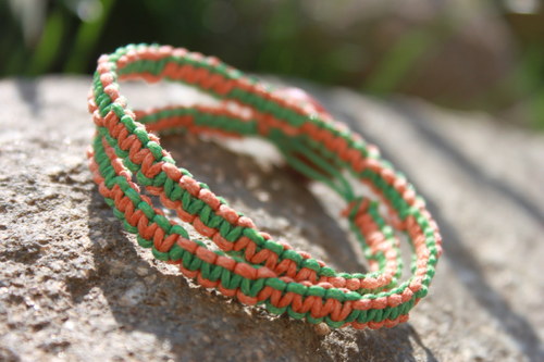 Náramek macramé dvojitý — foto 2