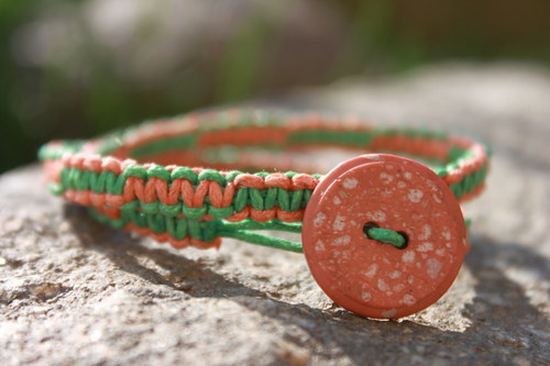 Náramek macramé dvojitý — foto 5