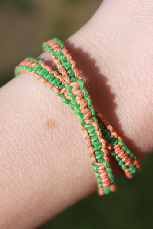 Náramek macramé dvojitý — foto 6