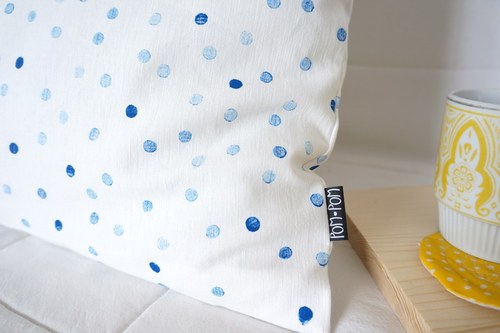 Polštář Marie Blue: Tečky — foto 2