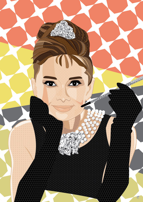 Originální portrét Audrey Hepburn — foto 2