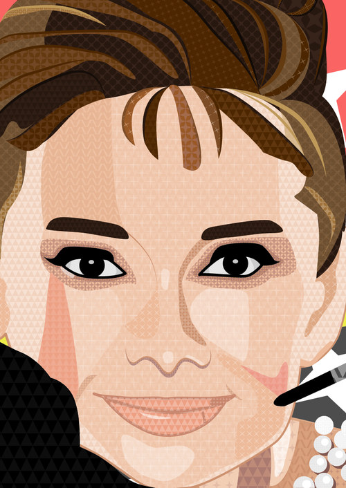 Originální portrét Audrey Hepburn — foto 3