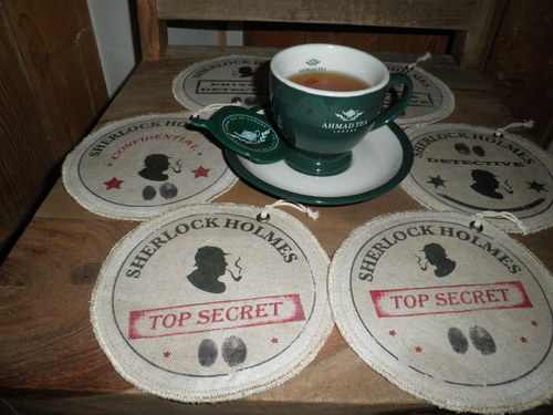 Lněný podšálek Sherlock Holmes I — foto 2