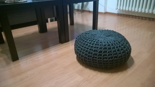 Velký pletený taburet/puf — foto 2