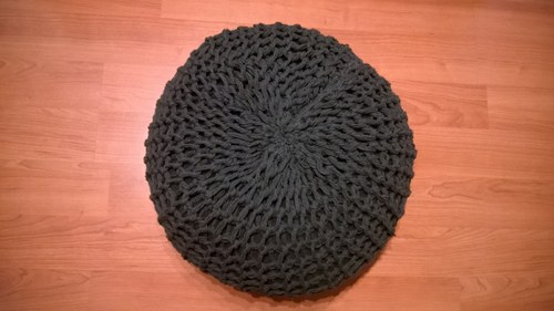 Velký pletený taburet/puf — foto 3