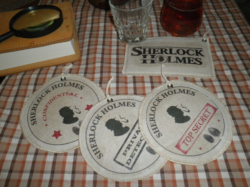 Lněný podšálek Sherlock Holmes V — foto 4