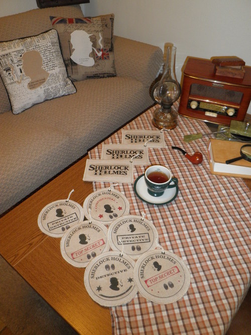 Lněný podšálek Sherlock Holmes V — foto 5