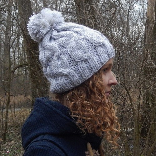 Šedá čepice — foto 2