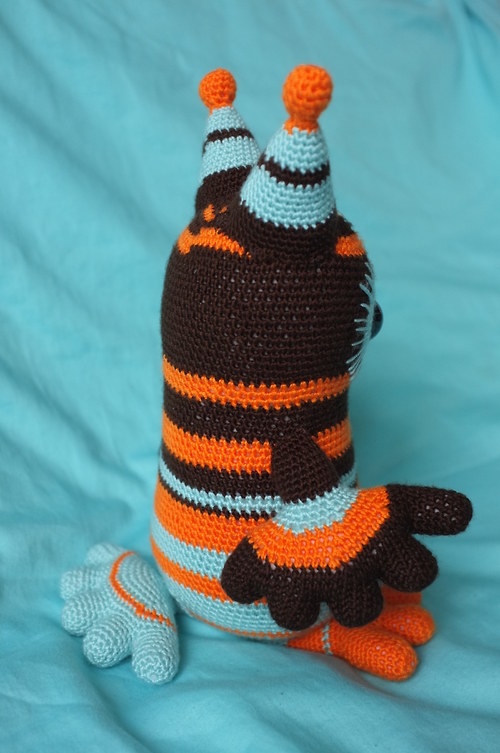 Háčkovaná Sova Pepé Hnědá (40 cm) — foto 6