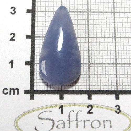 Modrý chalcedon Namibie, extra, kabošon č.B1 — foto 2