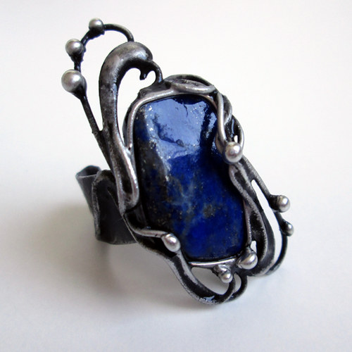 Prsten s lapis lazuli — foto 2