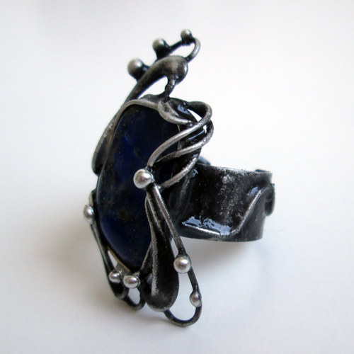 Prsten s lapis lazuli — foto 3
