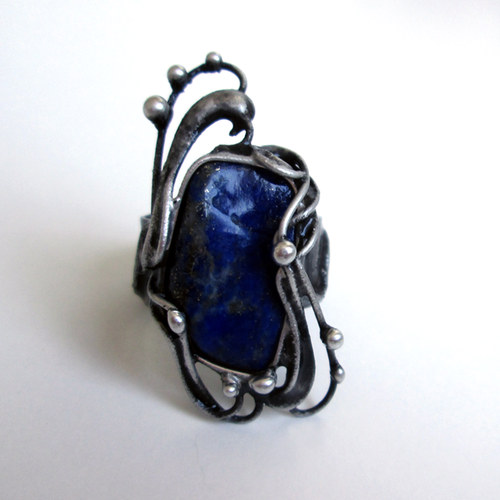 Prsten s lapis lazuli — foto 4