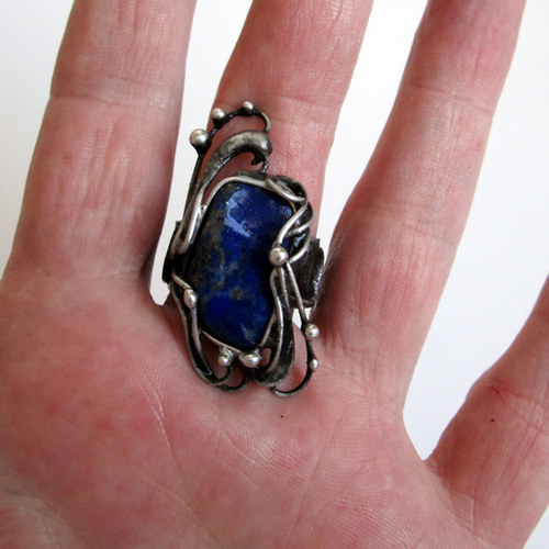 Prsten s lapis lazuli — foto 5