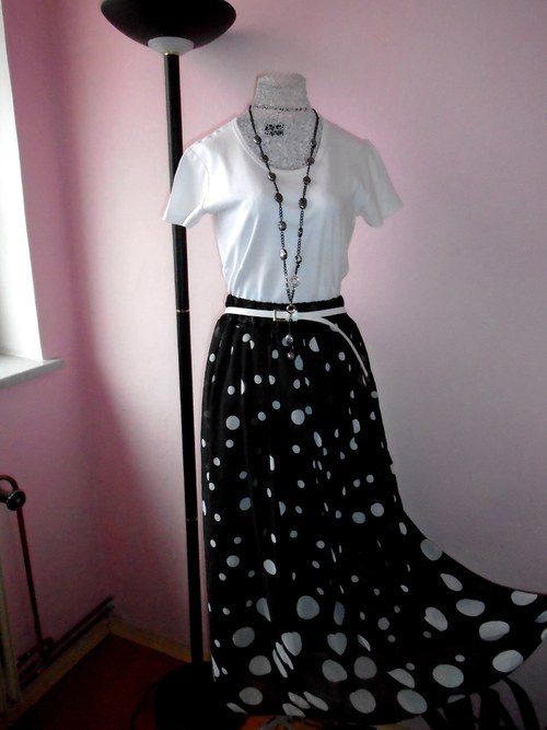 Šifónová sukně - MAXI — foto 3