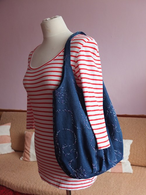 Hobo Bag "Blue Jeans" — foto 4