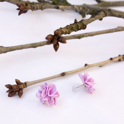 Žíhaná sakura - náušnice — foto 3