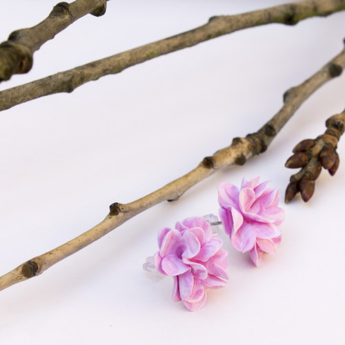 Žíhaná sakura - náušnice — foto 4