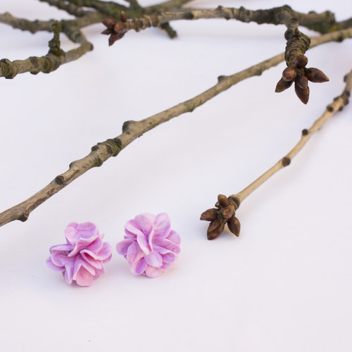 Žíhaná sakura - náušnice — foto 5