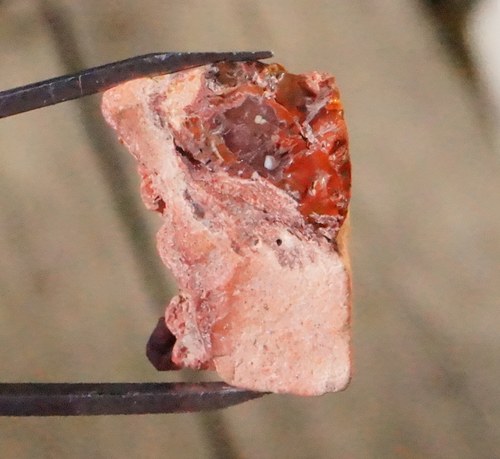 Ohnivý opál v mateční hornině B6587 — foto 2