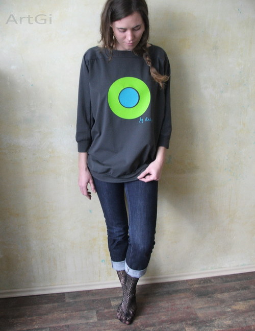 Šedá tunika - green&turquoise — foto 2