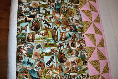 Přehoz - patchwork, koně — foto 3