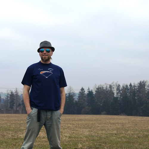 Modré padáčkové vel.L — foto 5