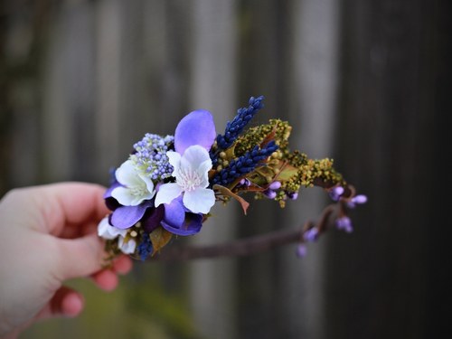 Čelenka "rozkvetlá levandule" — foto 6