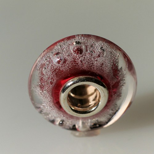 Bublinky - velký průvlek, sklo®+stříbro Ag925 — foto 2