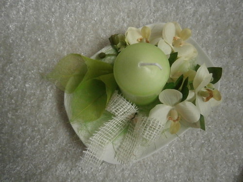 Dekorační svícen s orchidejí — foto 2