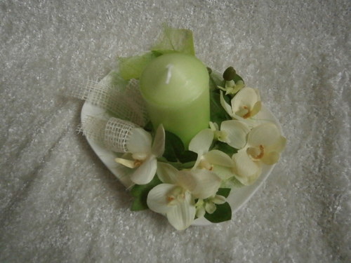 Dekorační svícen s orchidejí — foto 3