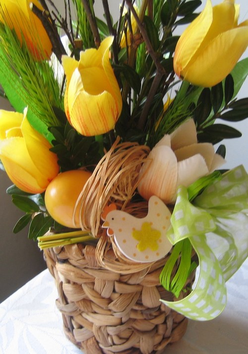 Jarní dekorace s tulipány — foto 2