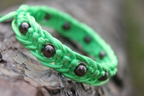Náramek macramé/shamballa — foto 2