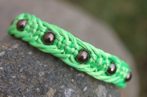 Náramek macramé/shamballa — foto 3