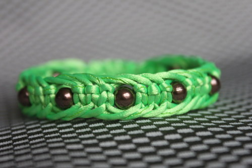 Náramek macramé/shamballa — foto 4