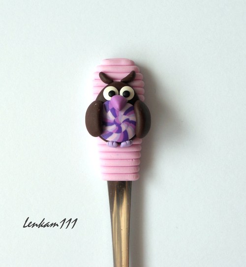 Lžička se sovičkou 3 - pink — foto 2