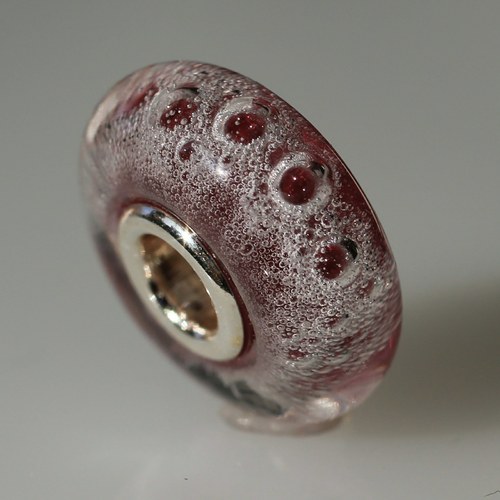 Bublinky - velký průvlek, sklo®+stříbro Ag925 — foto 3