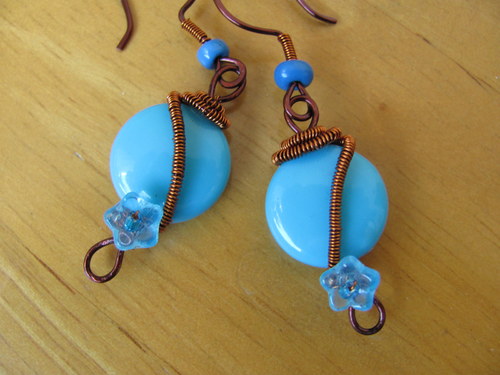Náušnice - lentilles bleues — foto 2