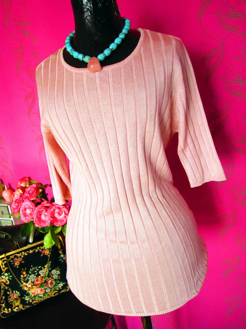 Halenka pink powder hedvábí — foto 3