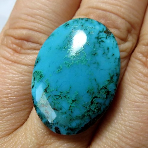 Gem Silica - Peru č.C11, velký kabošon — foto 3