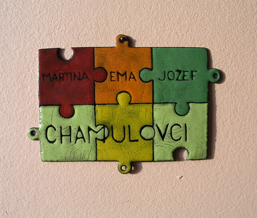 Smaltovaná puzzle cedulka — foto 6
