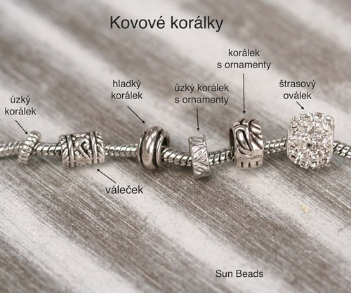 Kovové korálky různé druhy — foto 4