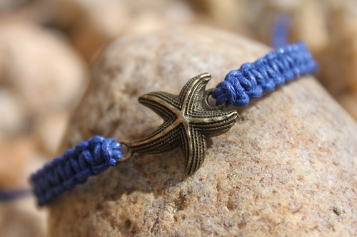Mořská hvězdice.. Náramek macramé — foto 4